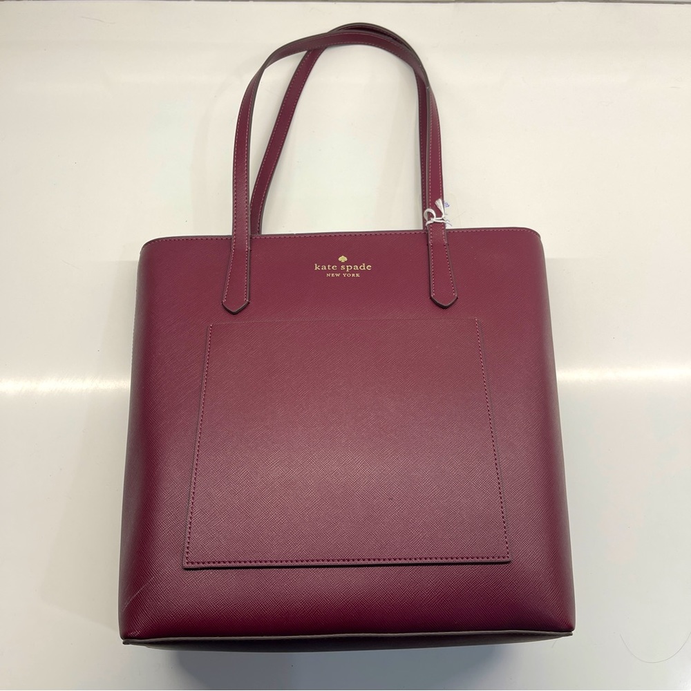 Kate spade - burgundy tote bag - Picture 1 of 2